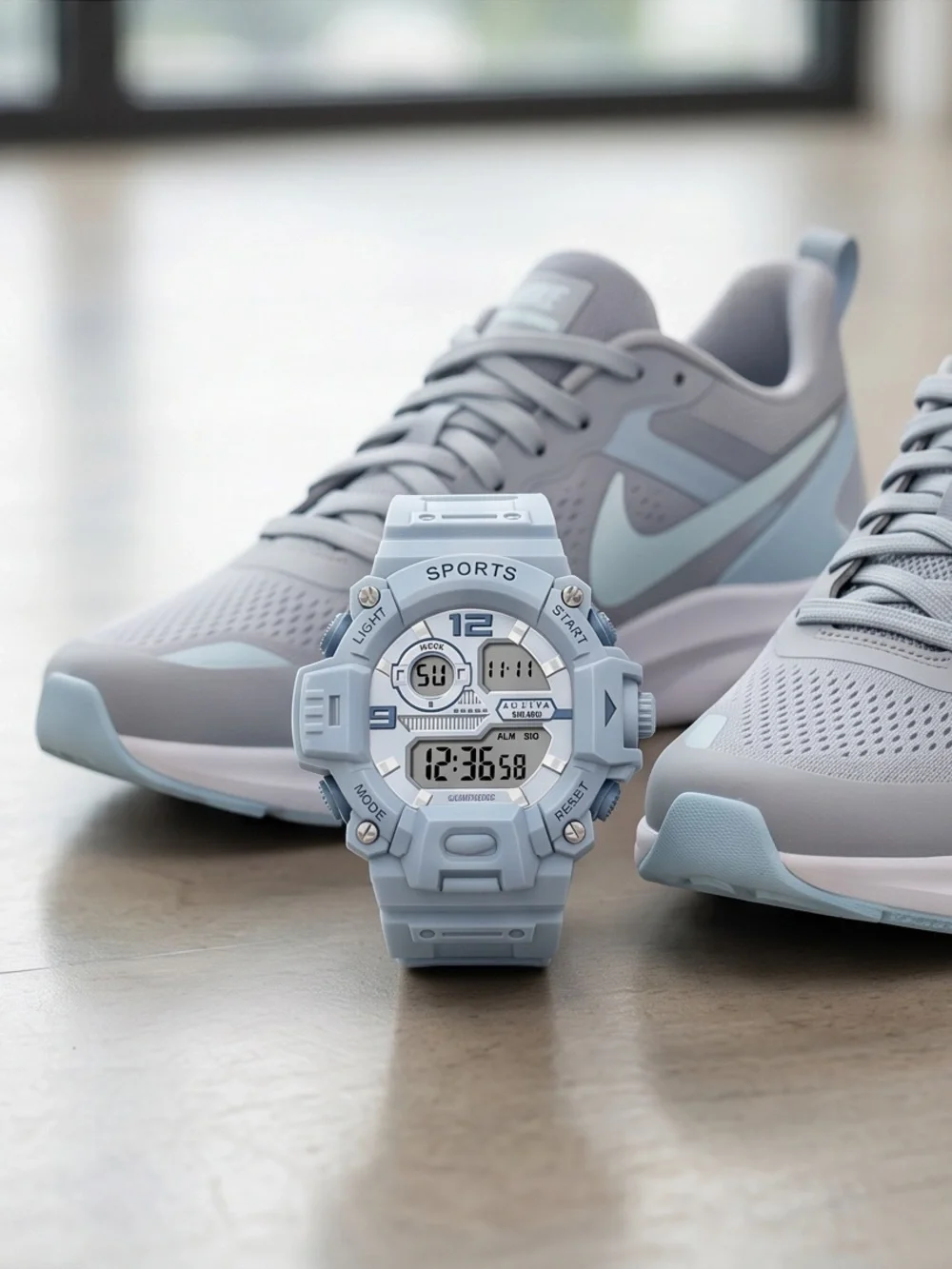 Activa by invicta Light Blue Digital Sports Watch